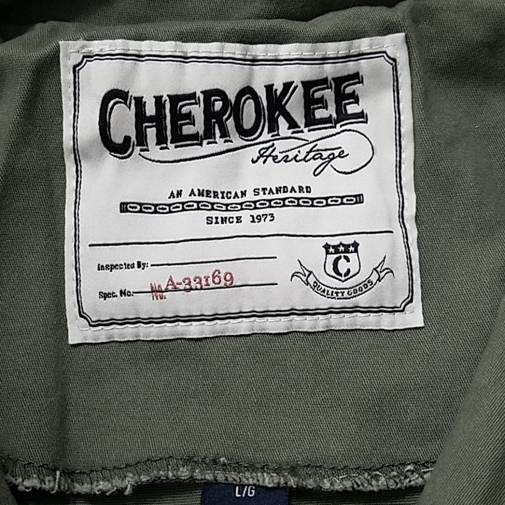New!! Cherokee Heritage Cargo Tie Utility Jacket - Picture 5 of 8